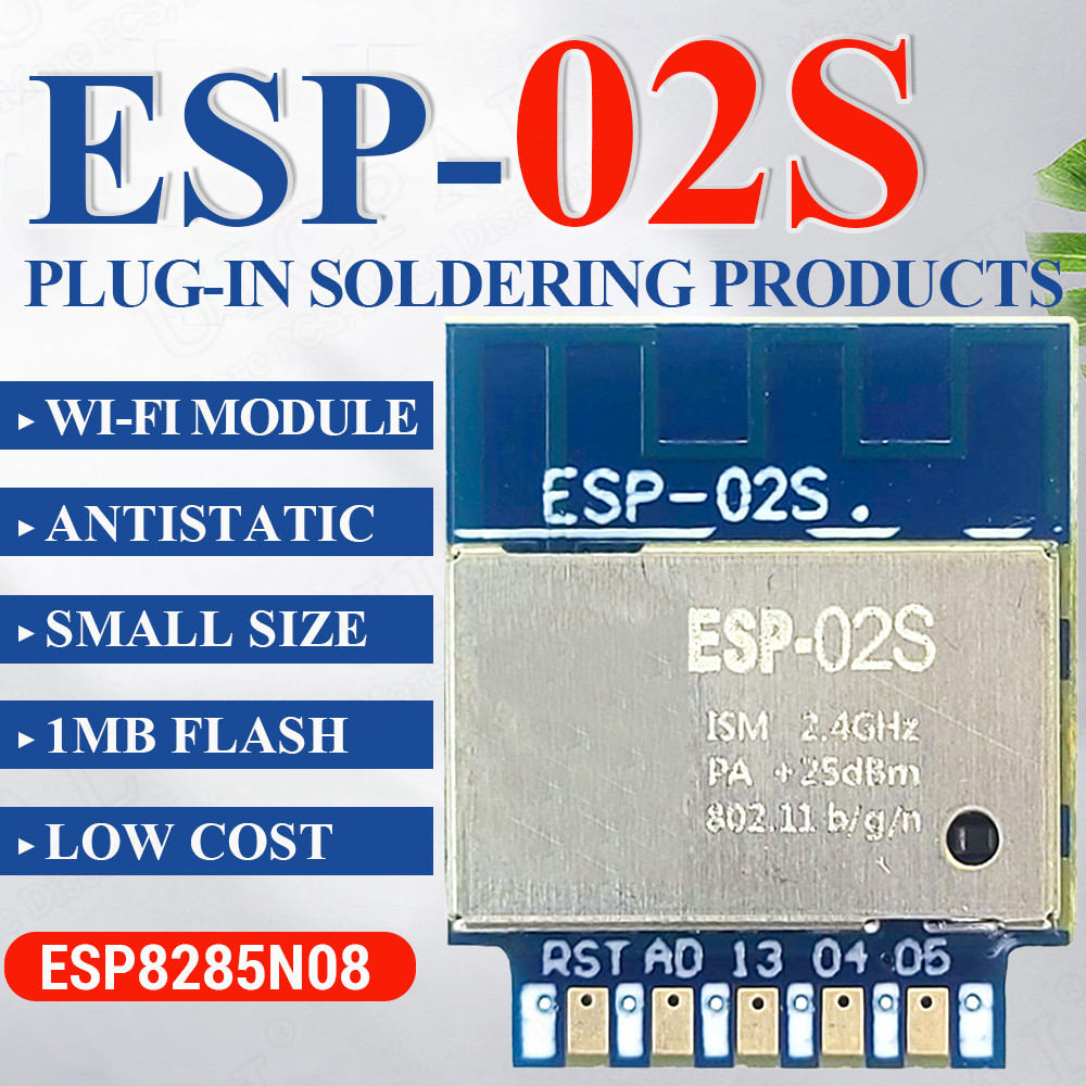 Smart Home Esp8266 - ESP-02S Serial Wireless 2.4G Wifi Module