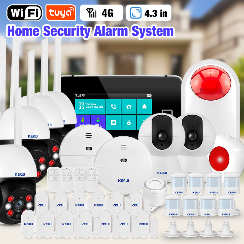 Smart Home Package - KERUI 4.3 Inch Touch Screen Home