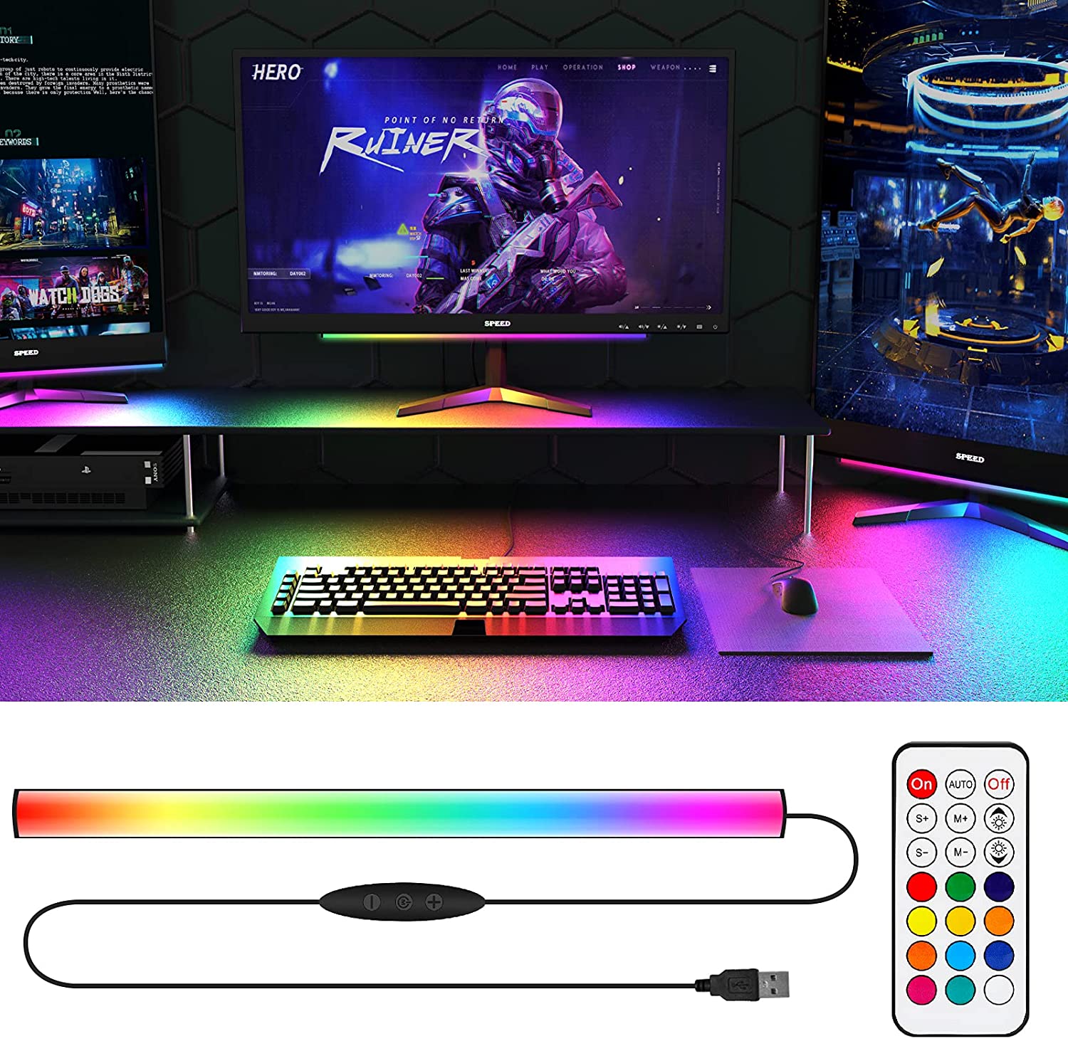 Smart Home Poster - Under Monitor Light Bar RGB Dreamcolor