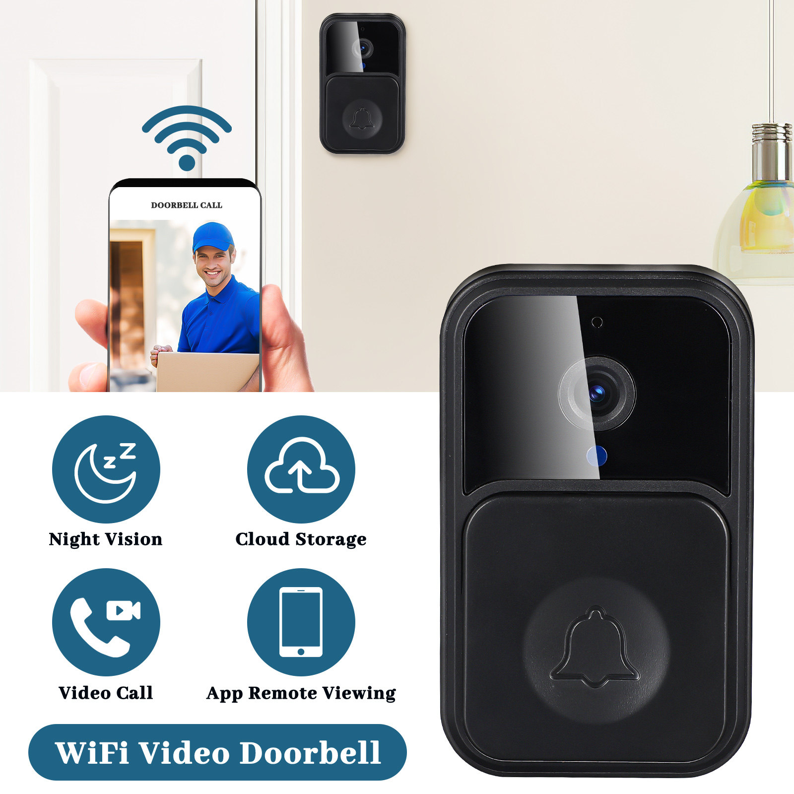 Wireless Video Doorbell Smart  - Smart Home Video Doorbell Installation recensie en prijs