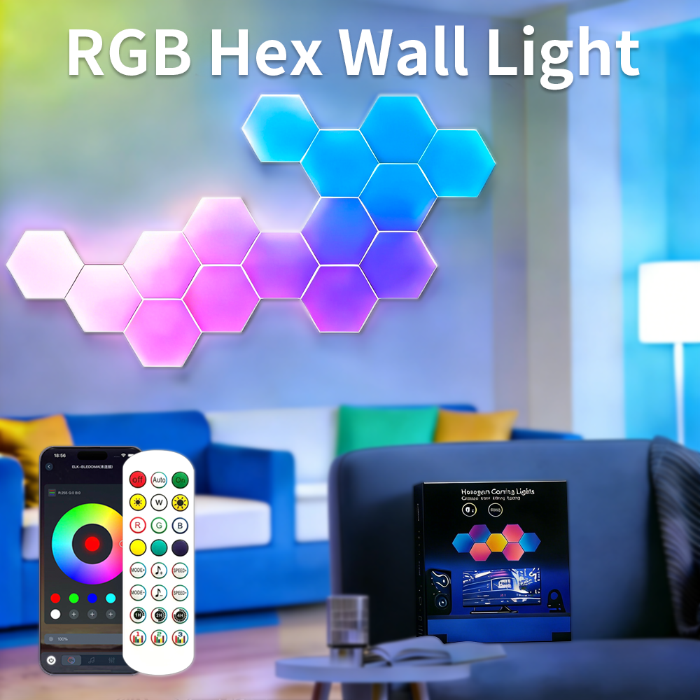 RGB 5V Hexagon LED Wall Light  - Alexa Compatible Bulb recensie en prijs