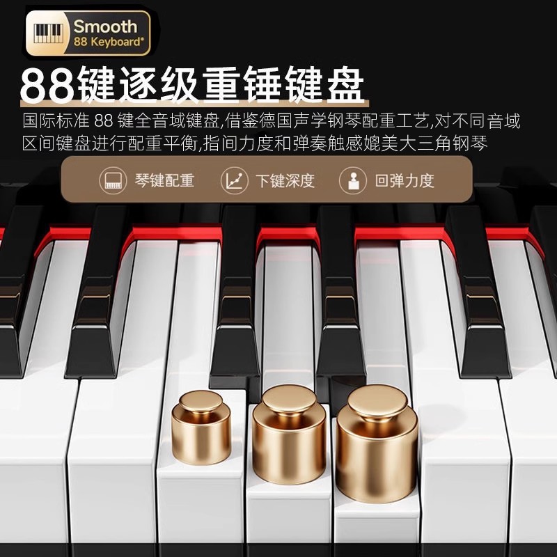 Grand Piano 88-Key Weighted Sm - Smart Home Uses recensie en prijs