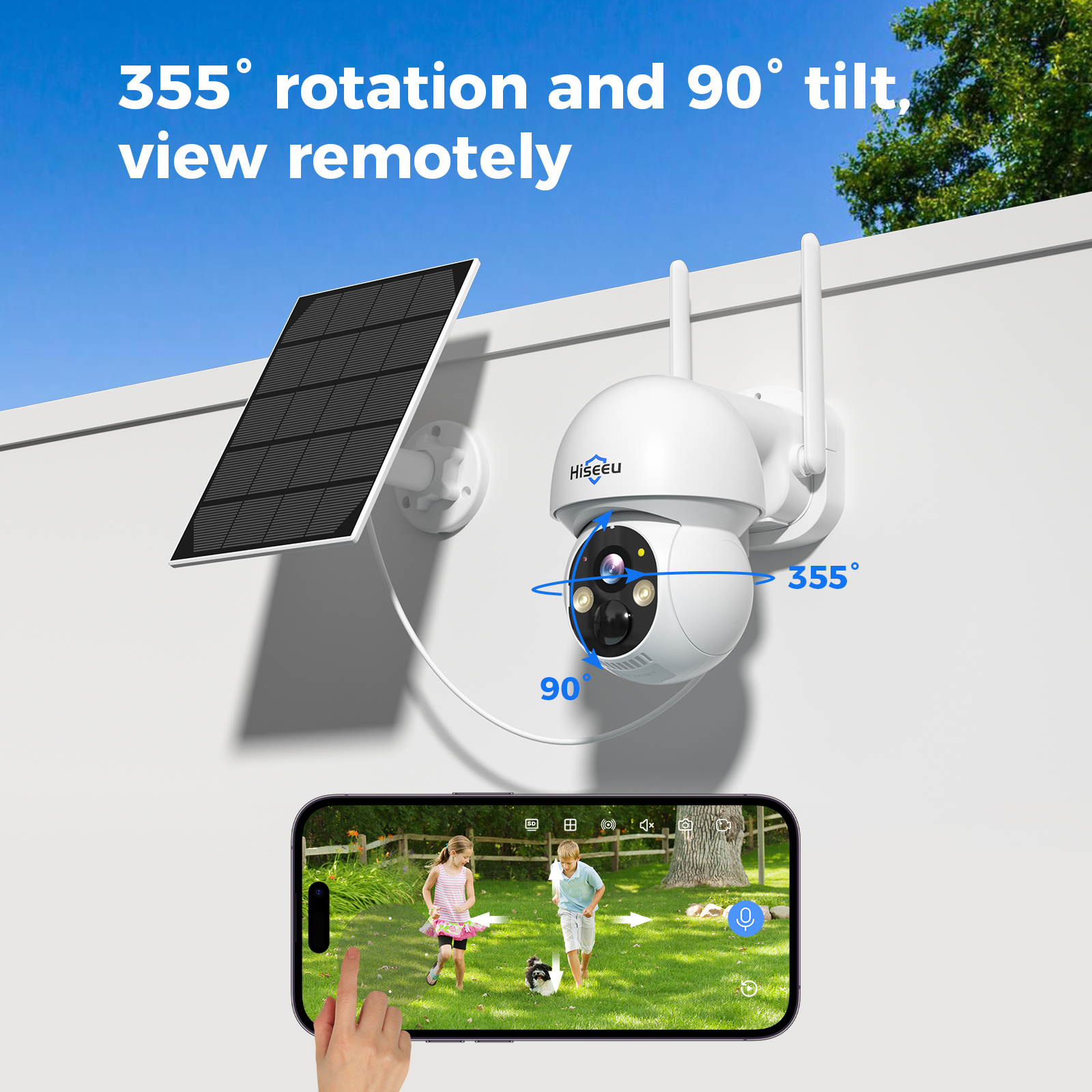 Hiseeu 2K 4MP WIFI PTZ Solar I - Smart Home Camera recensie en prijs