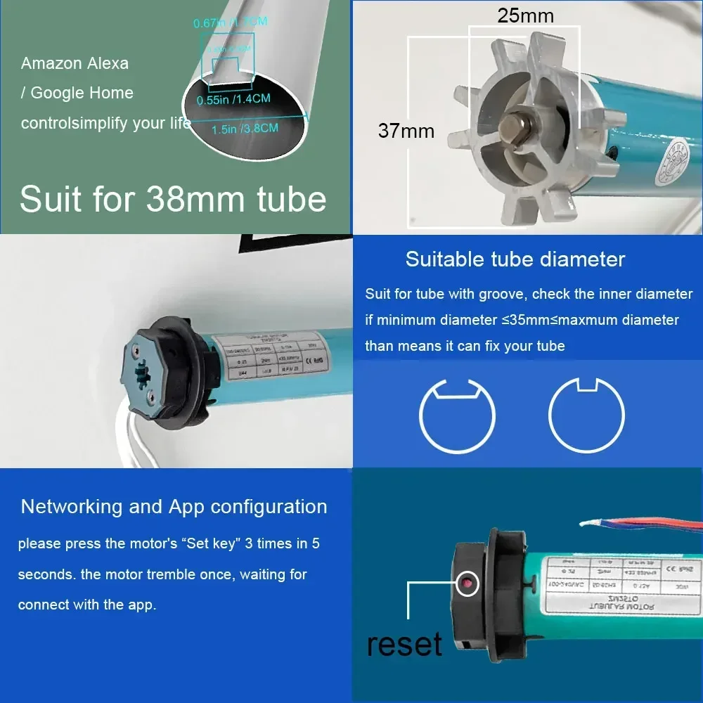 SZMYQ 25mm 2N Tuya Smart Curta - Smart Home System recensie en prijs
