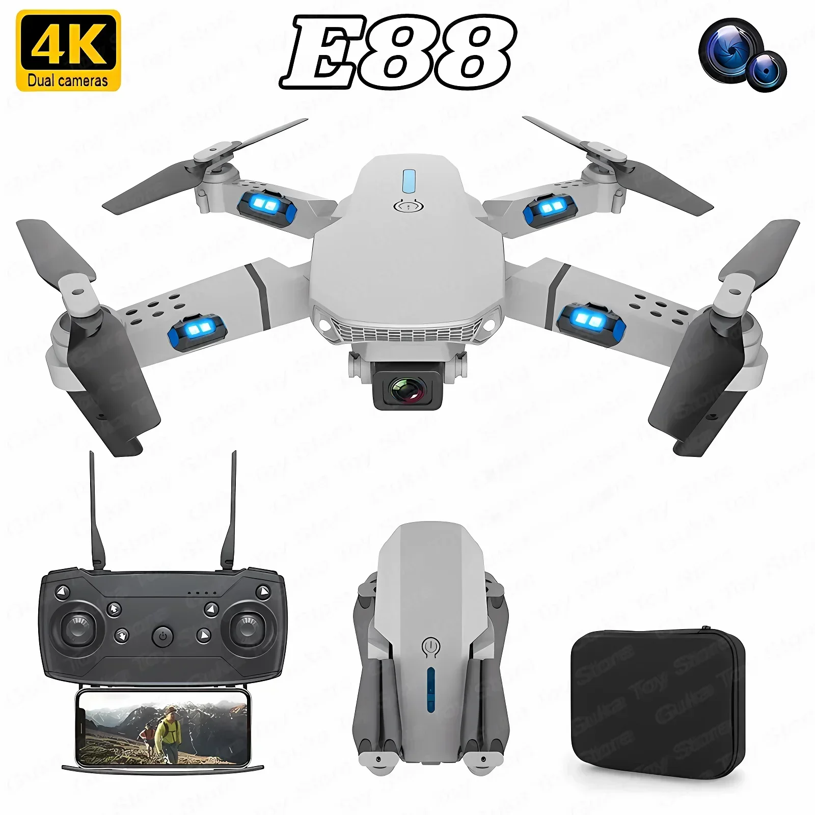 E88 Pro WIFI FPV Drone Wide An - Smart Home Camera recensie en prijs