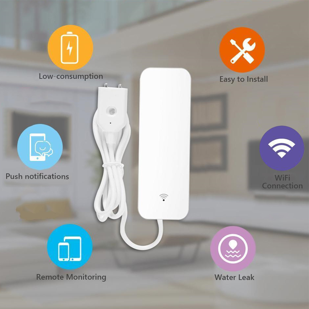 Tuya WiFi Water Leak Sensor, W - Smart Home Green recensie en prijs