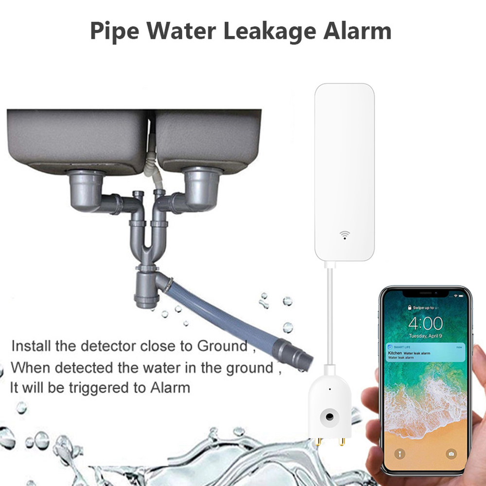 Tuya WiFi Water Leak Sensor, W - Smart Home Green recensie en prijs