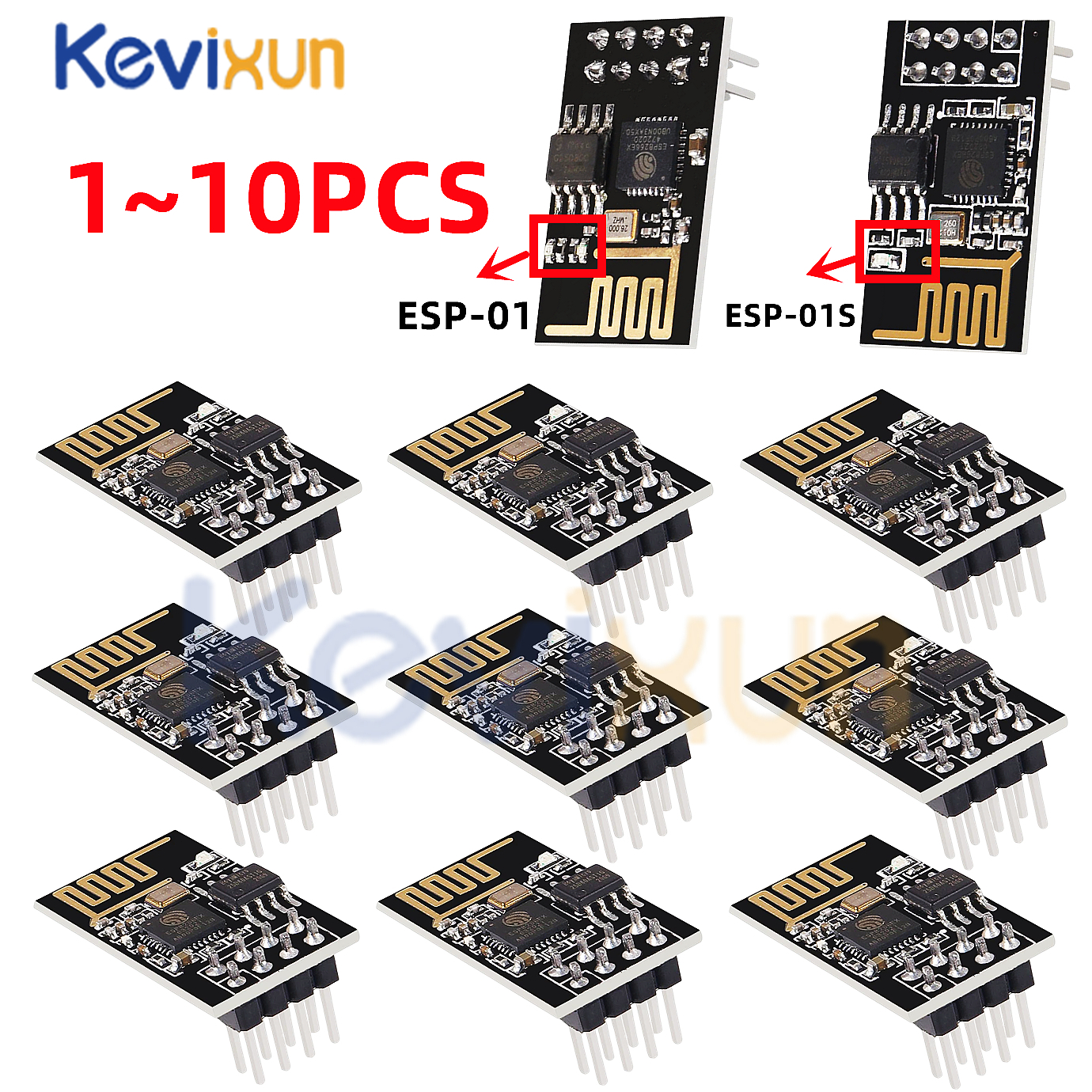 5/10pcs ESP01/ ESP-01S Program - Smart Home Esp8266 recensie en prijs