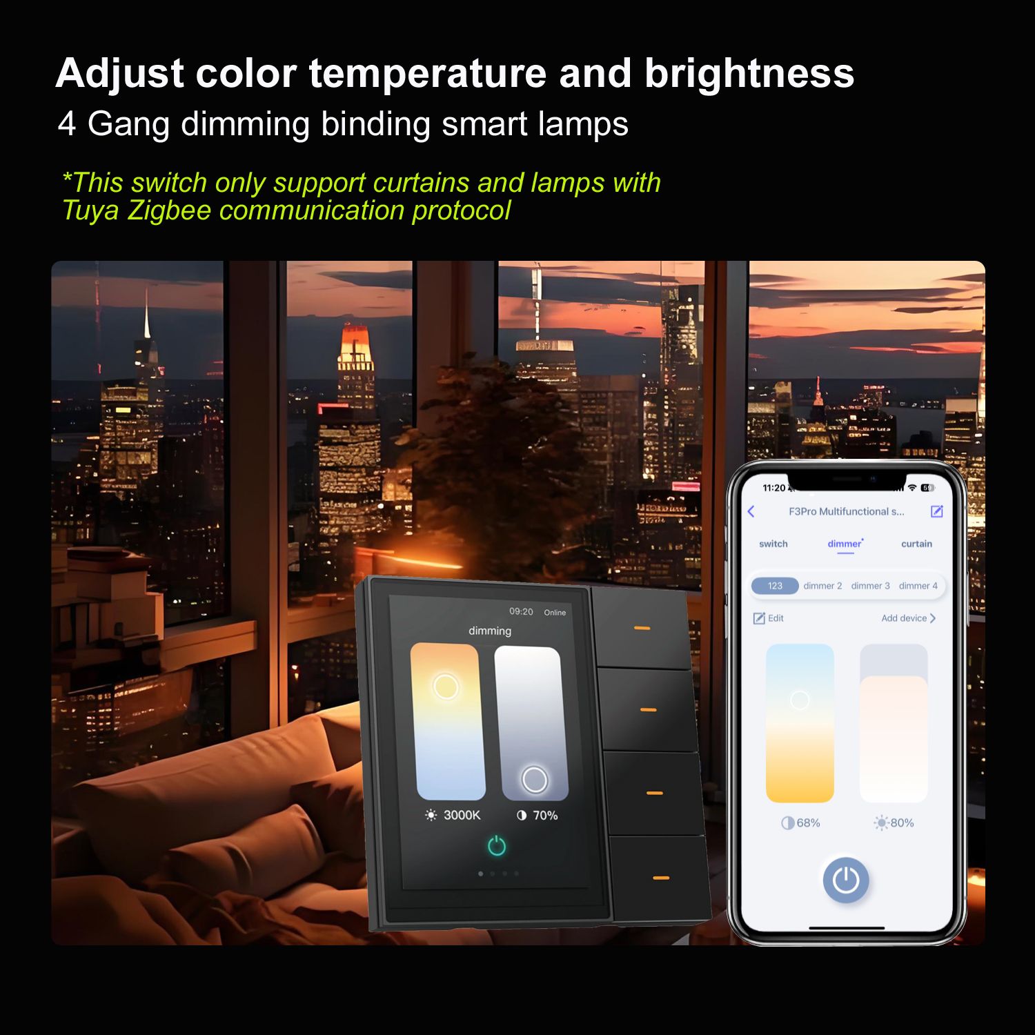 F3-pro Tuya Smart Panel ZigBee - Smart Home Touchscreen Control Panel recensie en prijs