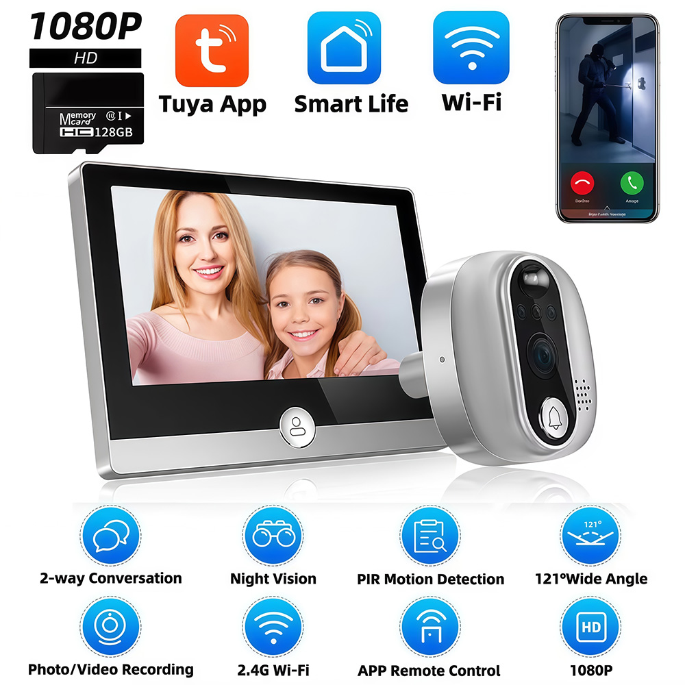 Tuya 1080P WiFi Door Bell Came - Smart Home Battery Camera recensie en prijs