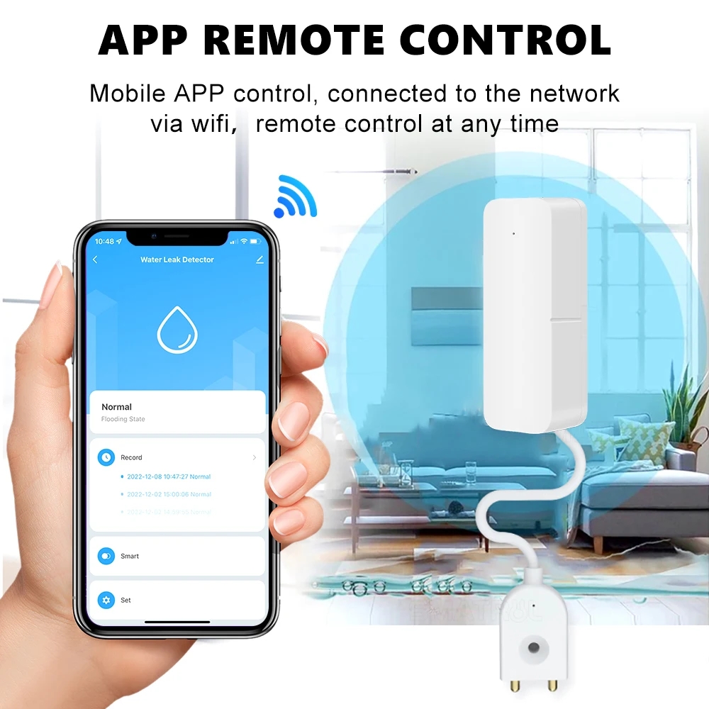 Tuya WiFi Smart Water Leak Sen - Smart Home Water Level Sensor recensie en prijs