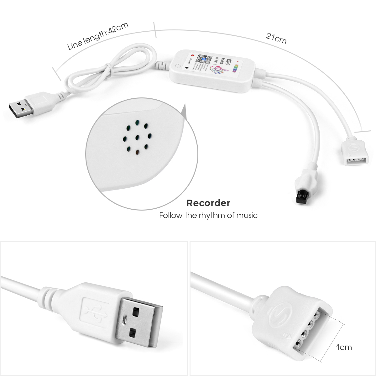 DC5V Tuya APP Wifi LED RGB Con - Alexa Compatible Bulb recensie en prijs