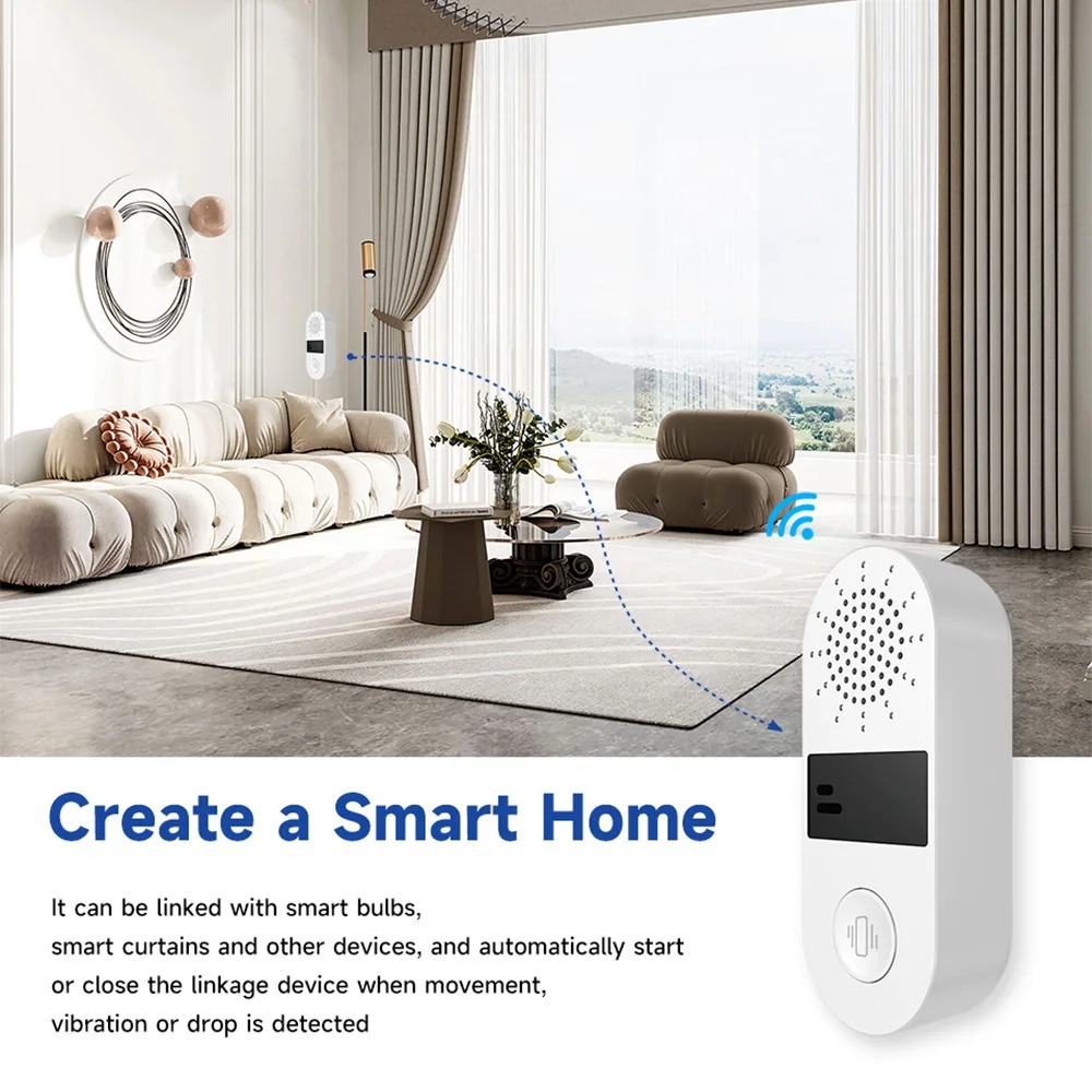 Tuya WiFi Vibration Sensor - 1 - Smart Home Tools recensie en prijs