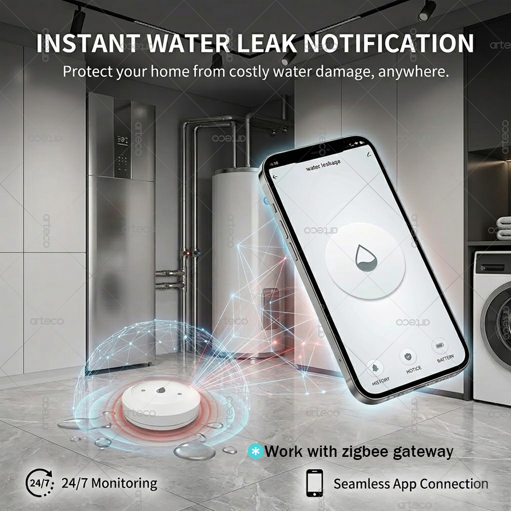 Zigbee Water Leak Sensor Smart - Smart Home Green recensie en prijs