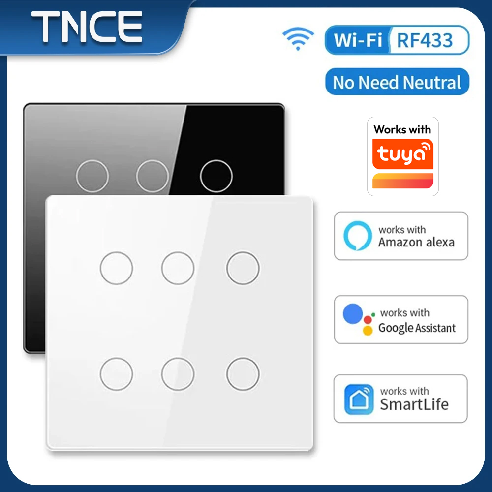 TNCE Tuya WiFi Brazil 4x4 WiFi - Smart Home Touchscreen Control Panel recensie en prijs