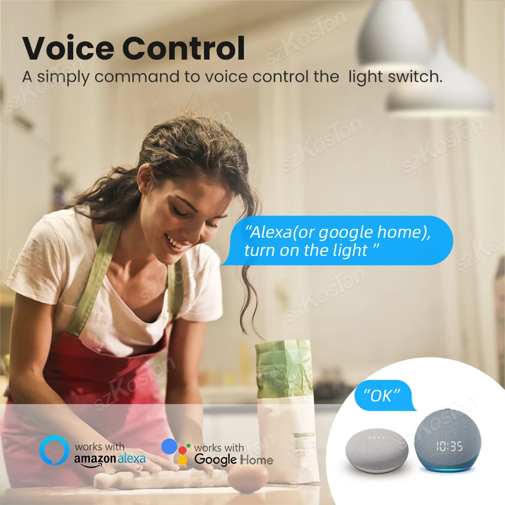 16A Tuya WiFi Smart Switch Mod - Smart Home Voice Control recensie en prijs