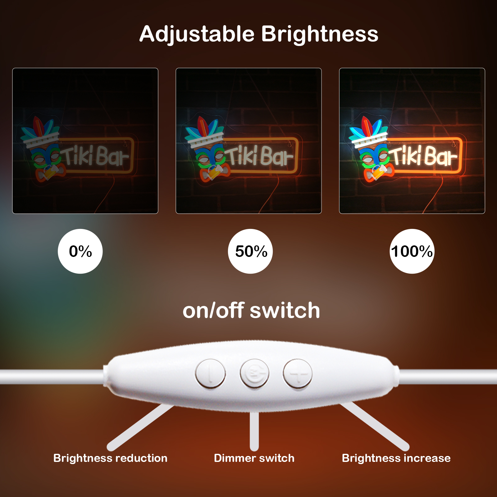Tiki Bar Neon Sign UV Led Sign - Smart Home Poster recensie en prijs