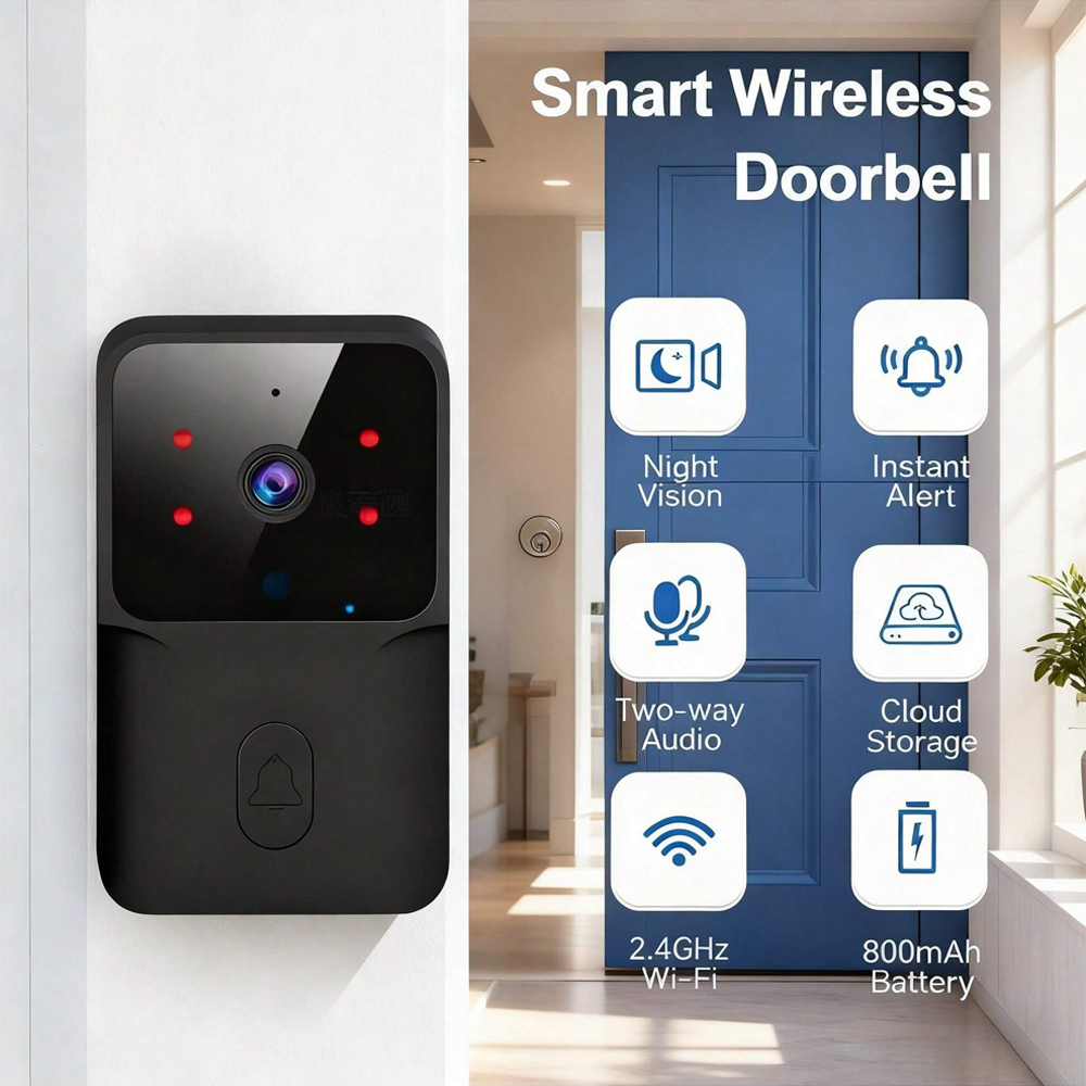 Smart WiFi Wireless doorbell I - Smart Home Video Doorbell Installation recensie en prijs