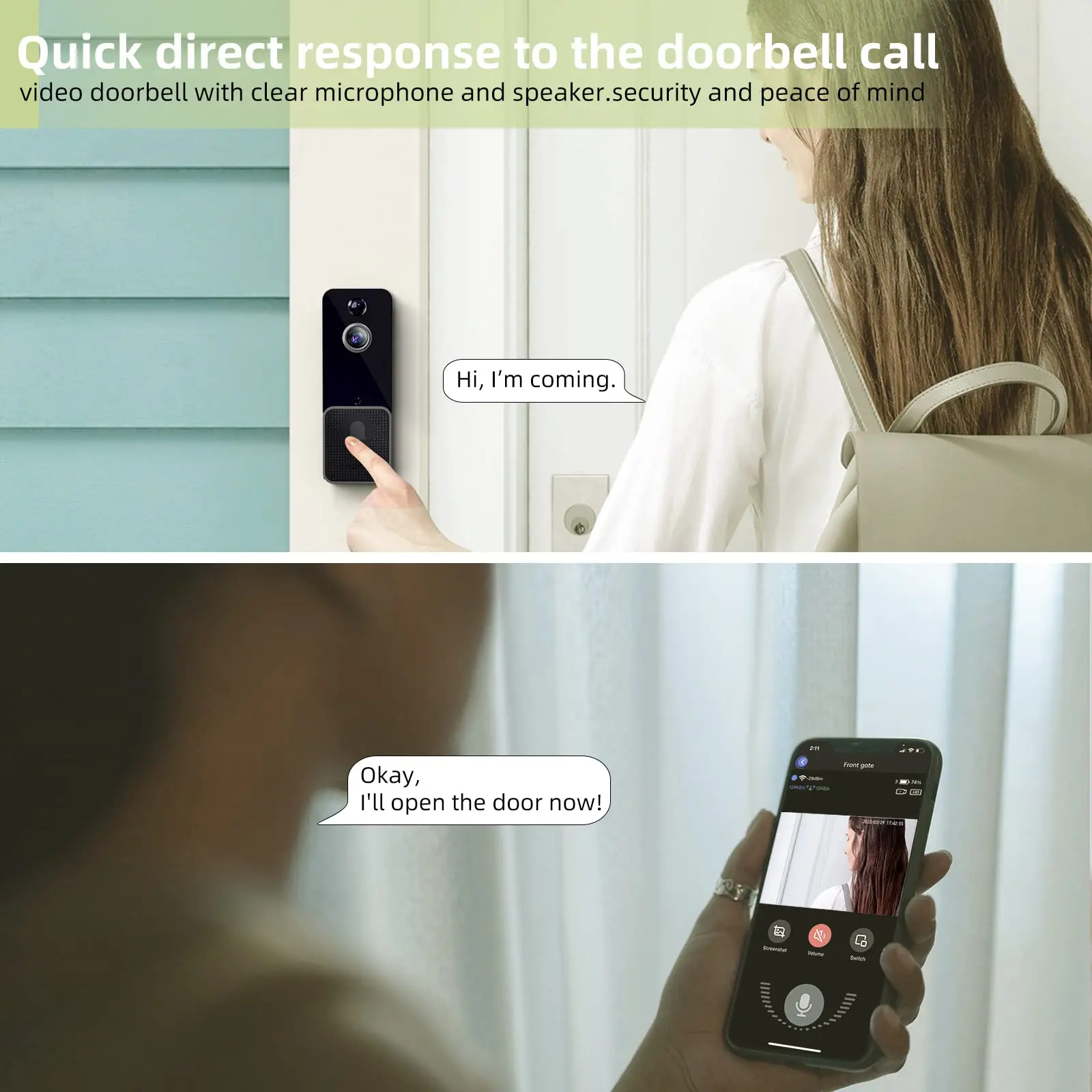 Wireless WiFi Video Doorbell C - Smart Home Battery Camera recensie en prijs