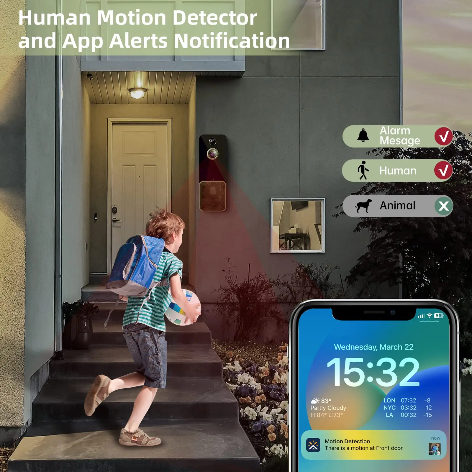 Wireless WiFi Video Doorbell C - Smart Home Battery Camera recensie en prijs
