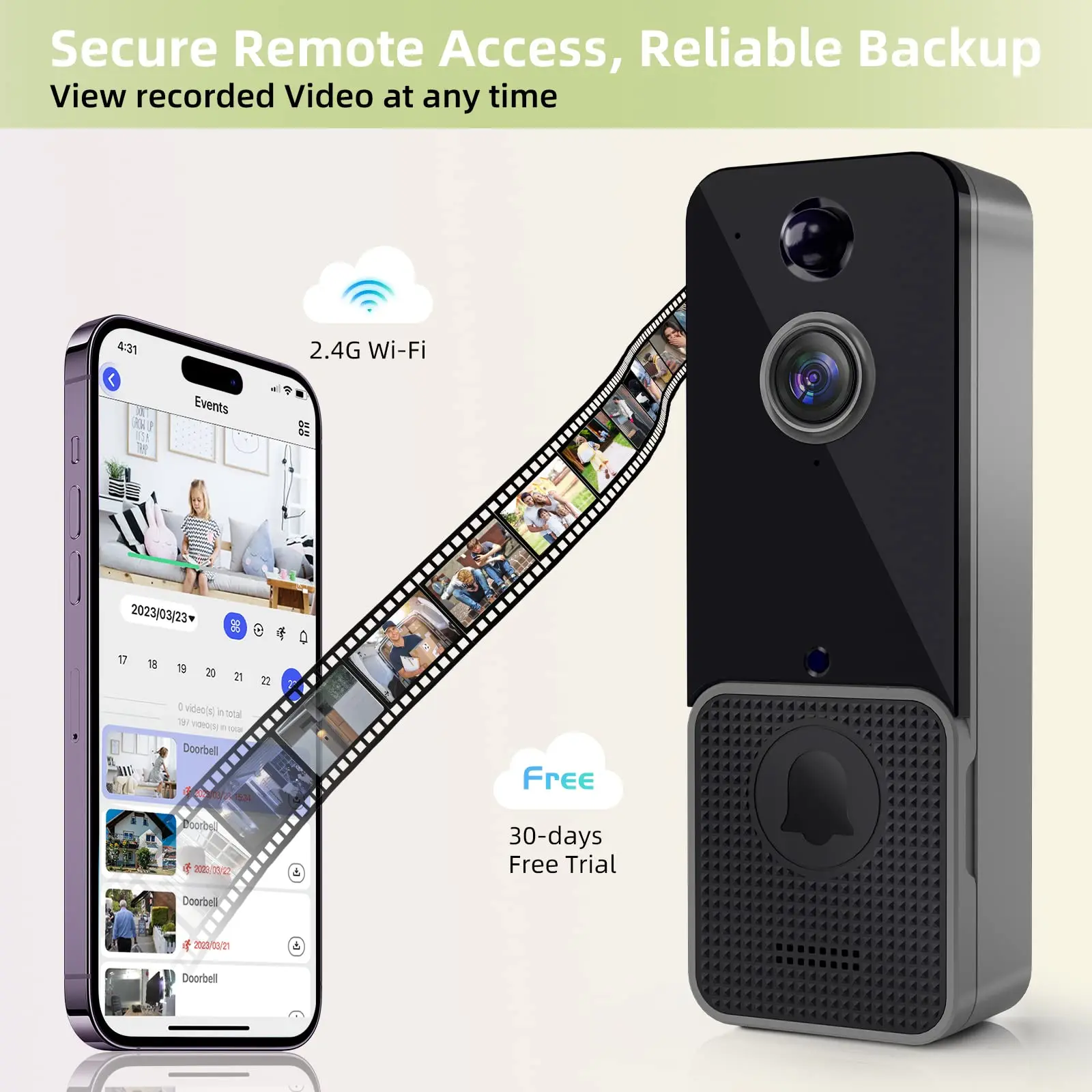 Wireless WiFi Video Doorbell C - Smart Home Battery Camera recensie en prijs