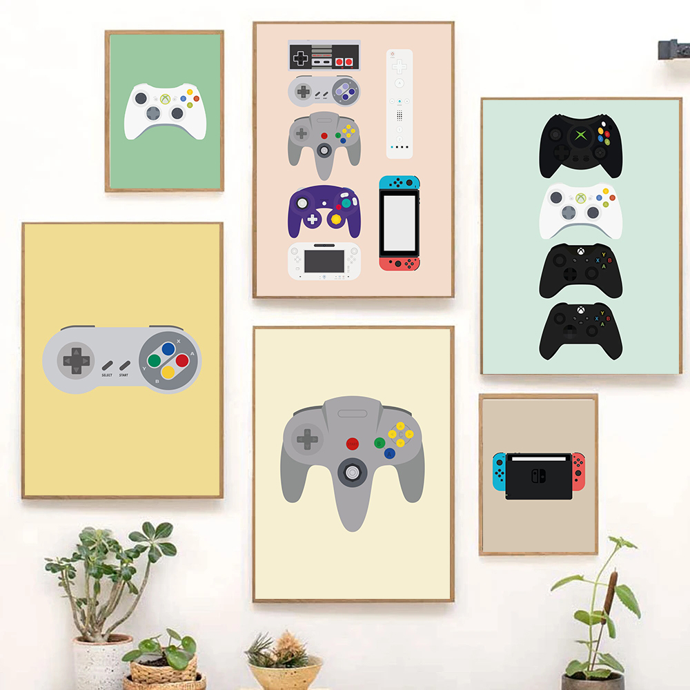 Retro Video Game Controllers P - Smart Home Poster recensie en prijs