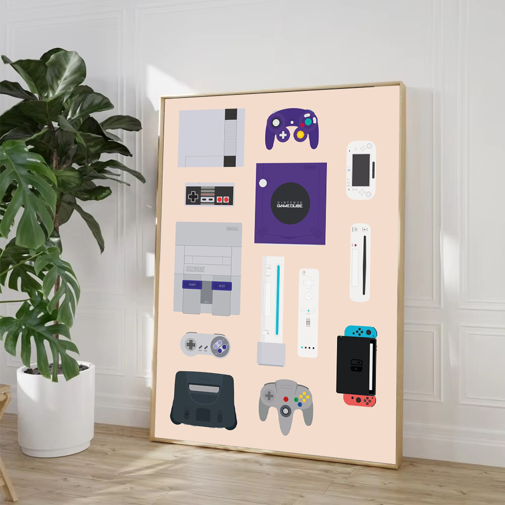 Retro Video Game Controllers P - Smart Home Poster recensie en prijs