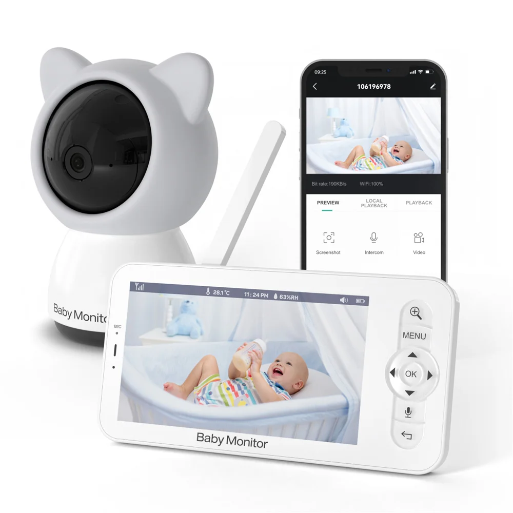 Babystar 5 Inch Wifi Baby Moni - Smart Home Battery Camera recensie en prijs