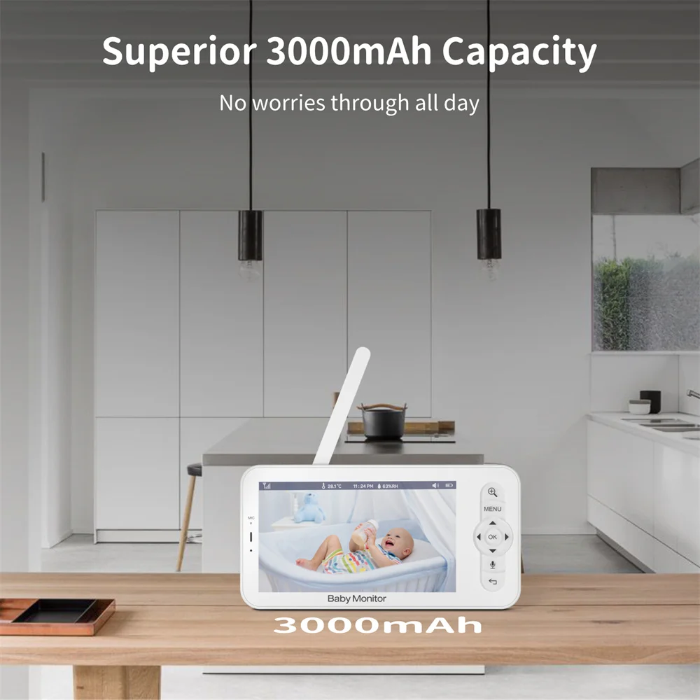 Babystar 5 Inch Wifi Baby Moni - Smart Home Battery Camera recensie en prijs