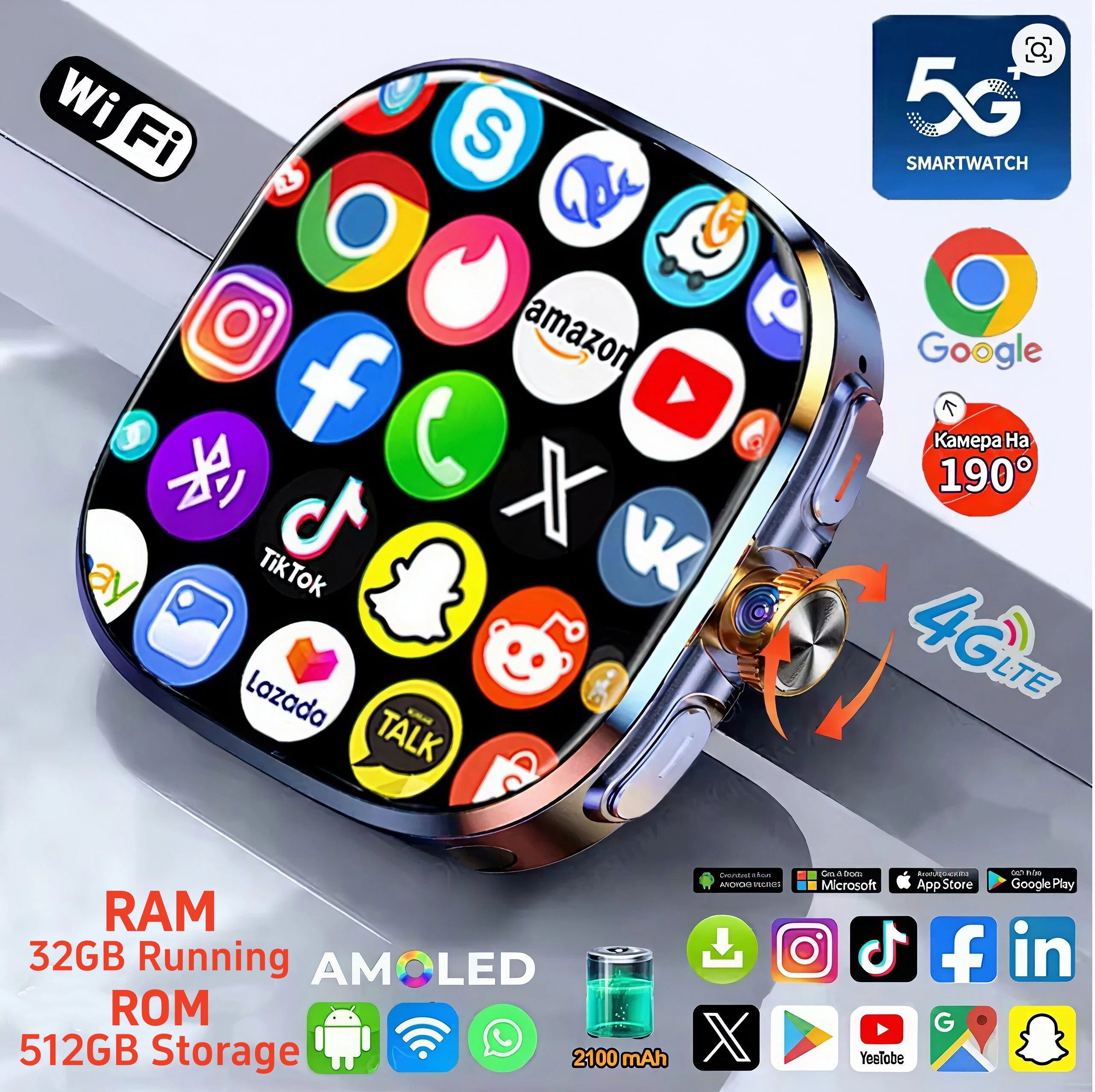 32GB+512GB 5G/4G Android 10.0  - Smart Home Battery Camera recensie en prijs