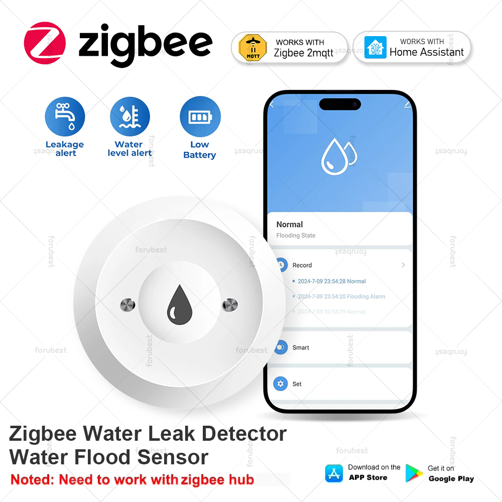 Smart Zigbee Water Leakage Sen - Smart Home Water Level Sensor recensie en prijs