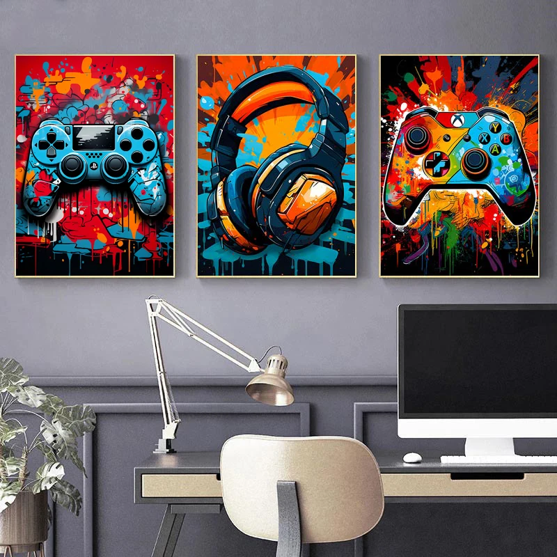 Colorful Game Controller Canva - Smart Home Poster recensie en prijs