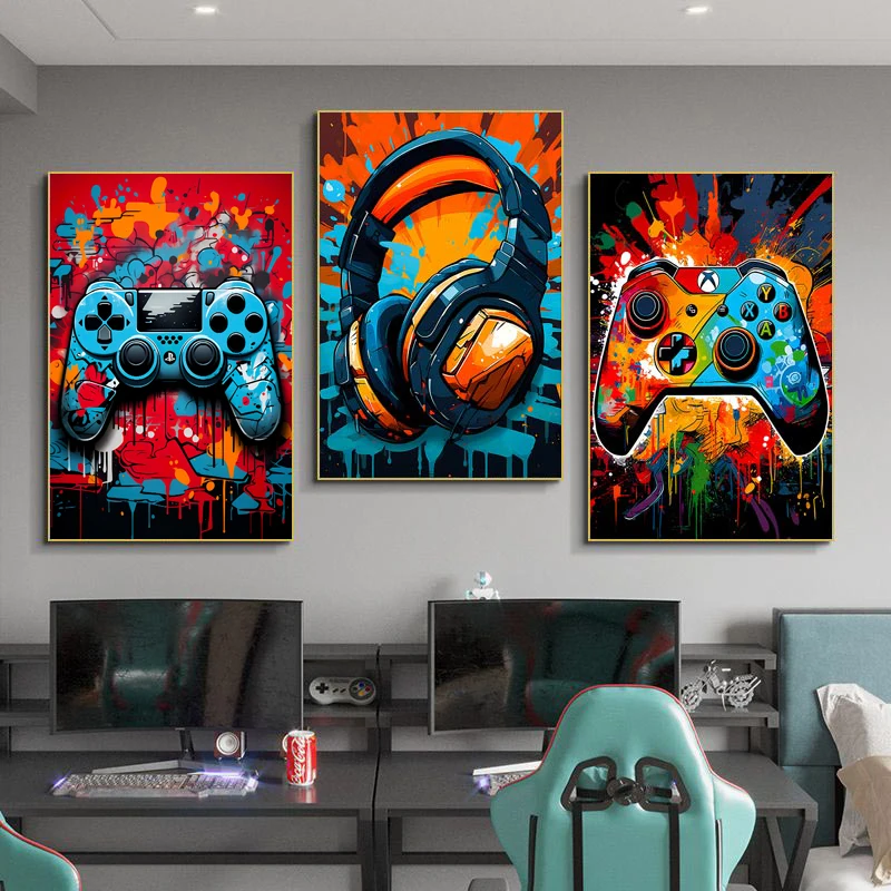 Colorful Game Controller Canva - Smart Home Poster recensie en prijs