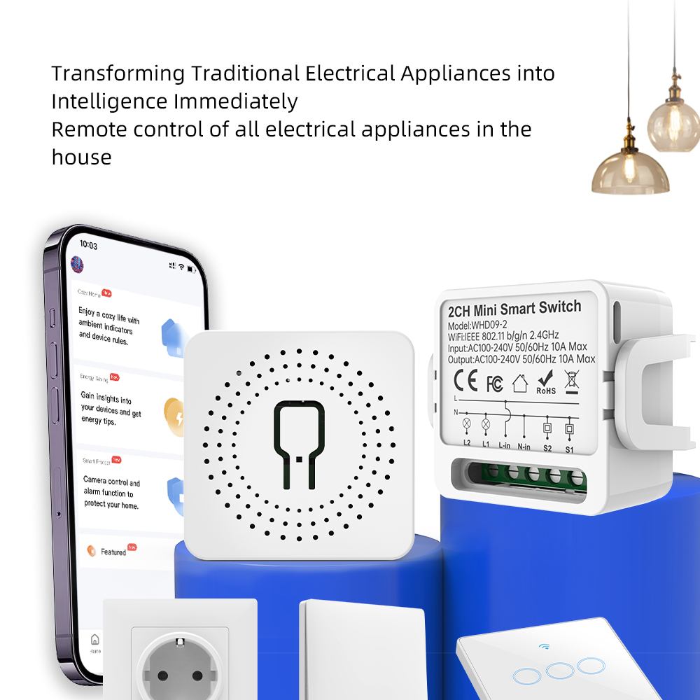 2 Way Tuya smart swtich 2Gang  - Smart Home Voice Control recensie en prijs