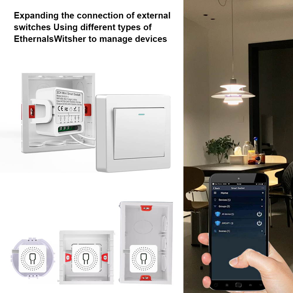 2 Way Tuya smart swtich 2Gang  - Smart Home Voice Control recensie en prijs