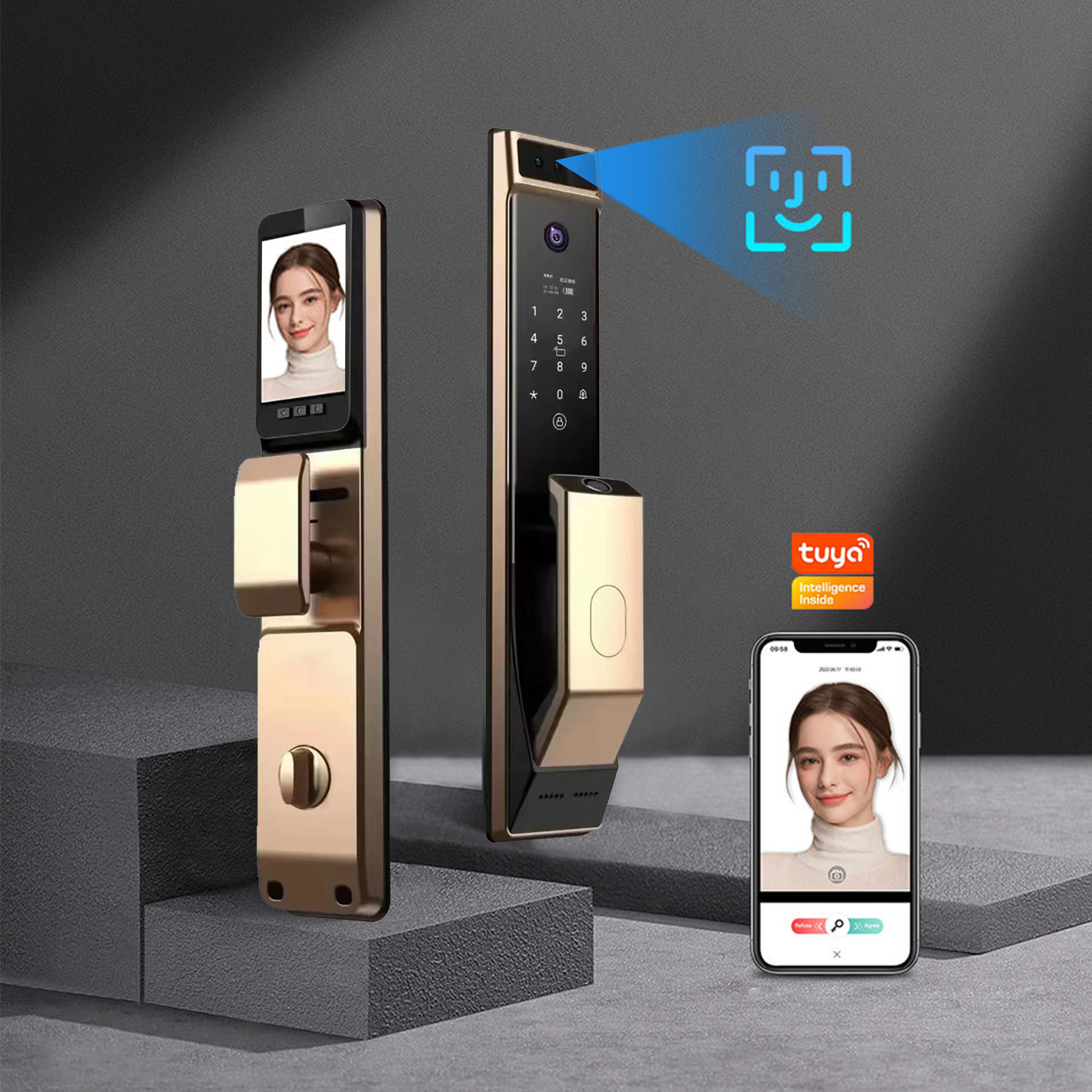 Smart Door Lock Keyless Tuya W - Smart Home Camera recensie en prijs