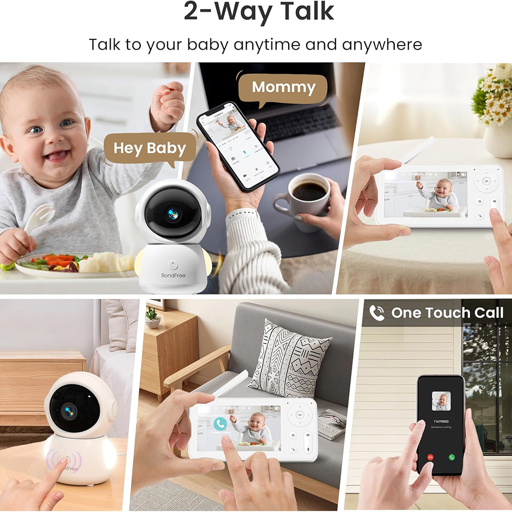 2K Baby Monitor with 2 Cameras - Smart Home Battery Camera recensie en prijs