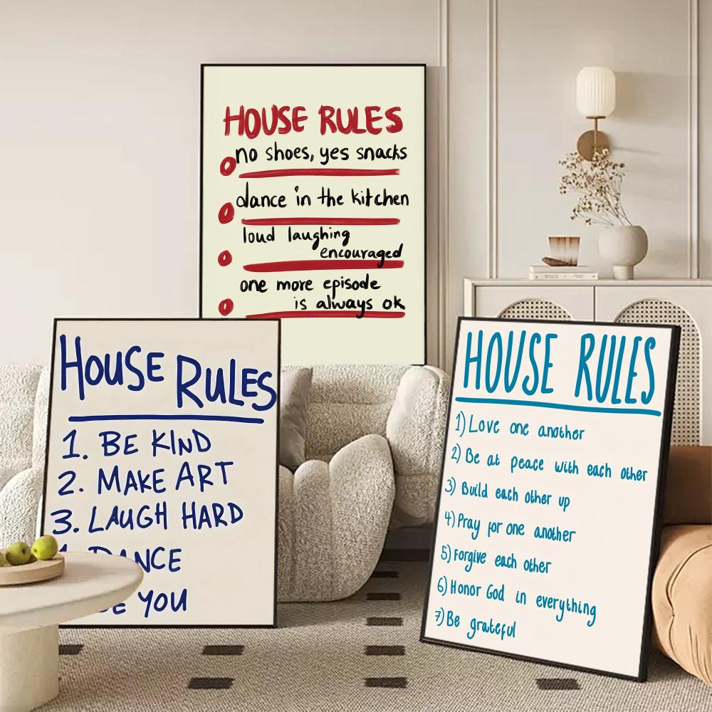 house rules Poster Modern and  - Smart Home Poster recensie en prijs