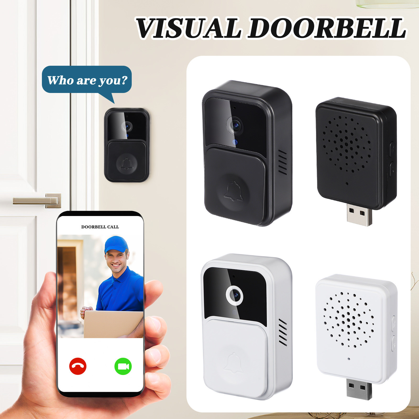 Wireless Video Doorbell Smart  - Smart Home Video Doorbell Installation recensie en prijs