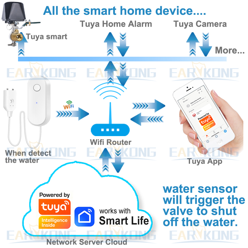 Tuya WiFi Smart Water Leak Sen - Smart Home Green recensie en prijs