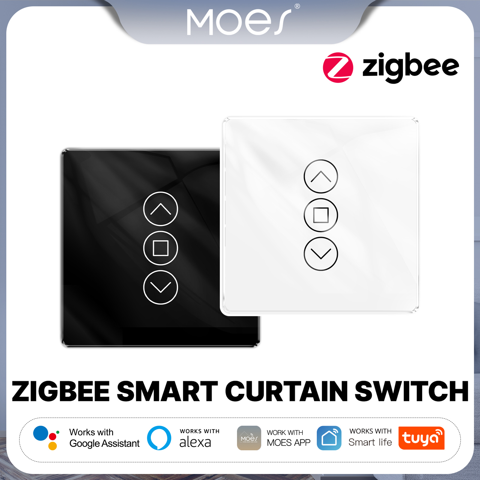 MOES Tuya ZigBee Smart Curtain - Smart Home Touchscreen Control Panel recensie en prijs