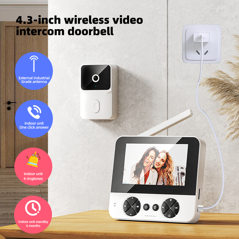 4.3'' Night Vision Video Doorb - Smart Home Battery Camera recensie en prijs