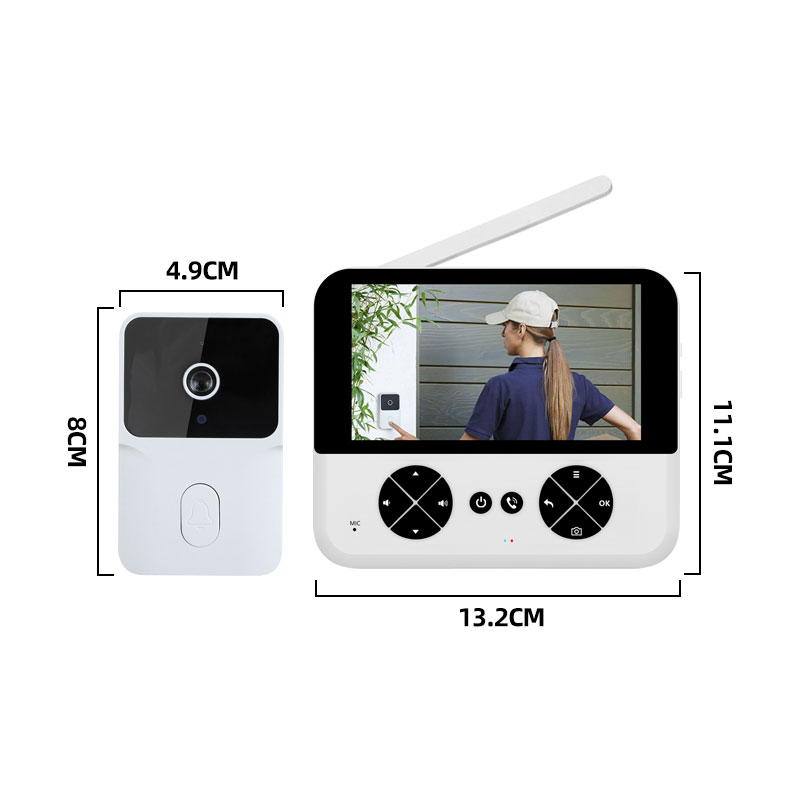 4.3'' Night Vision Video Doorb - Smart Home Battery Camera recensie en prijs