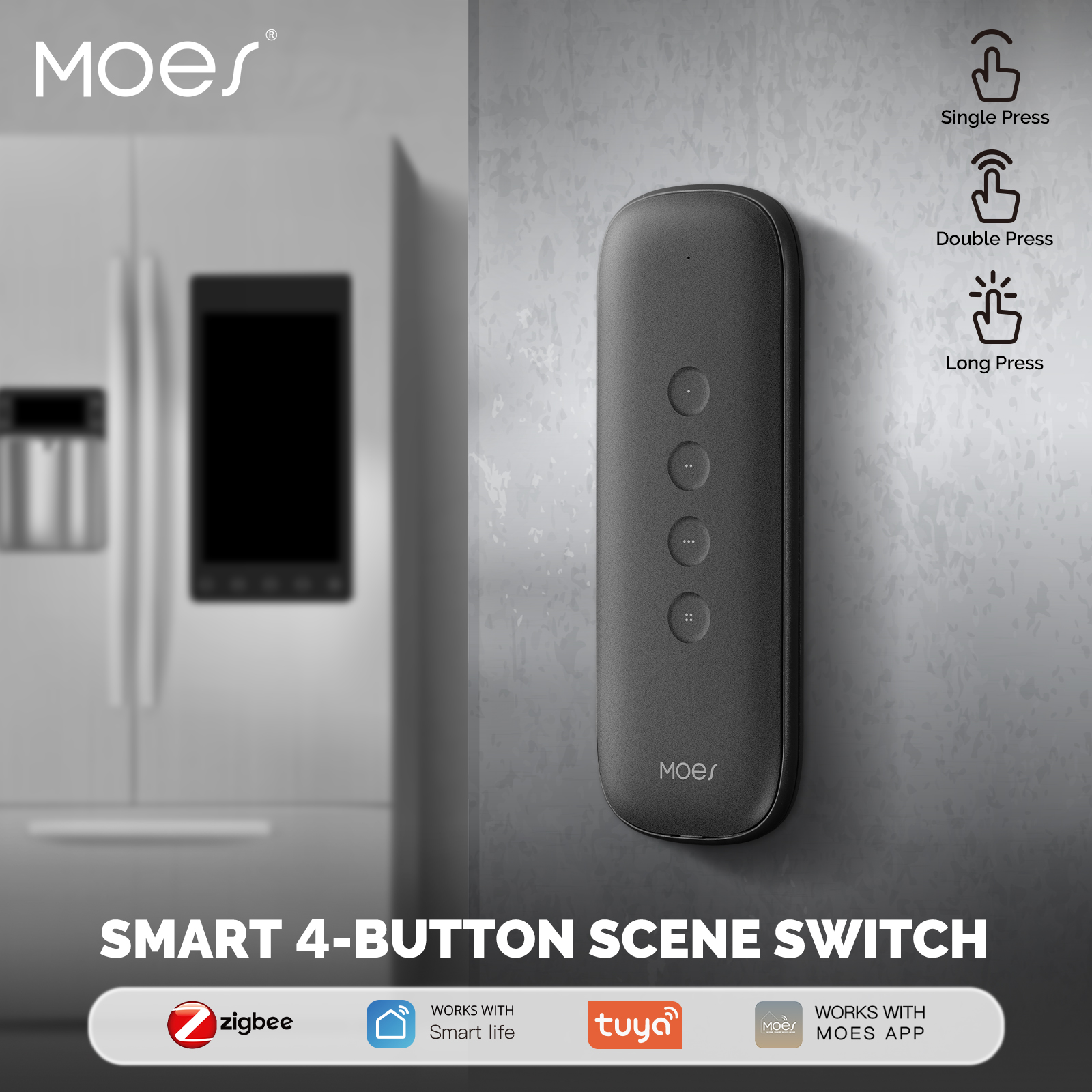 Tuya ZigBee Smart Scene Switch - Smart Home Z Wave recensie en prijs